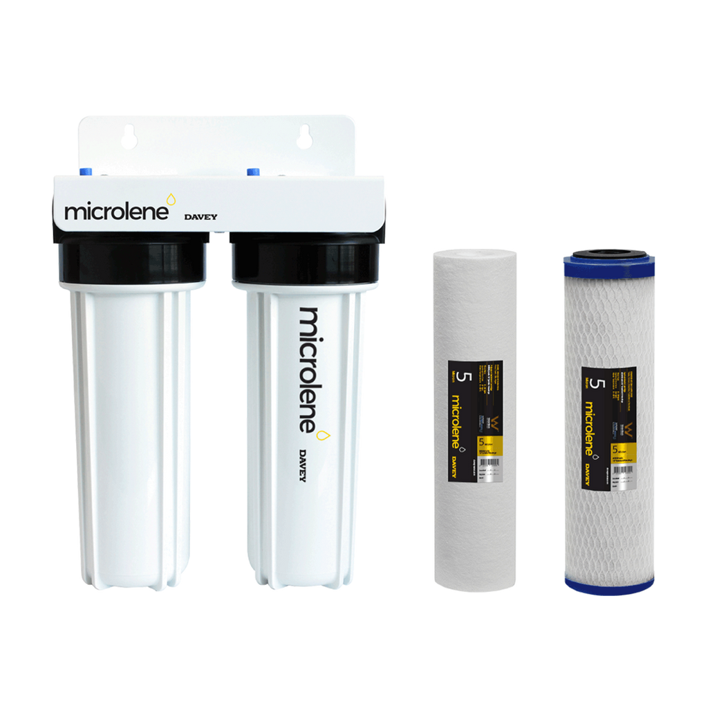 Twin Filter Housing Kit - Mains and Rain Water